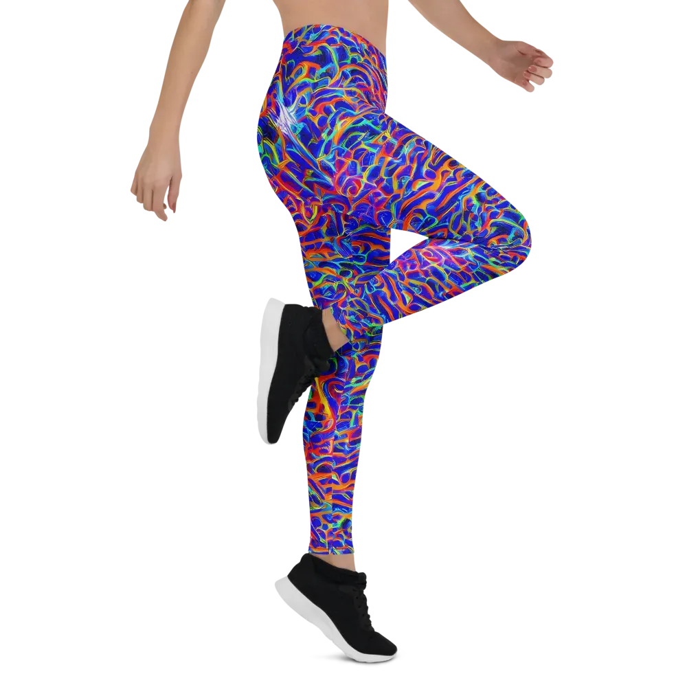 Fluorescent Fury on Leggings — Right