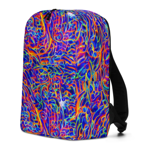 Fluorescent Fury on a Minimalist Backpack