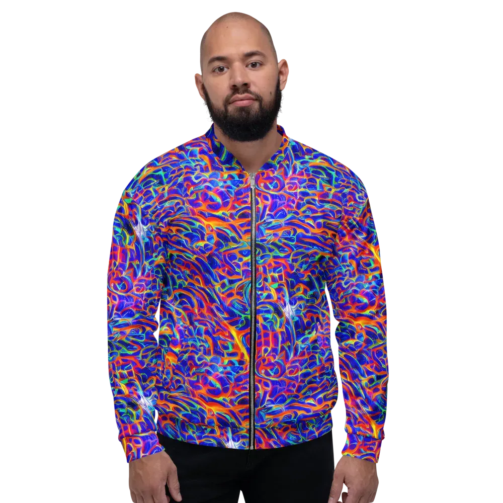 Fluorescent Fury on Bomber Jacket — Front