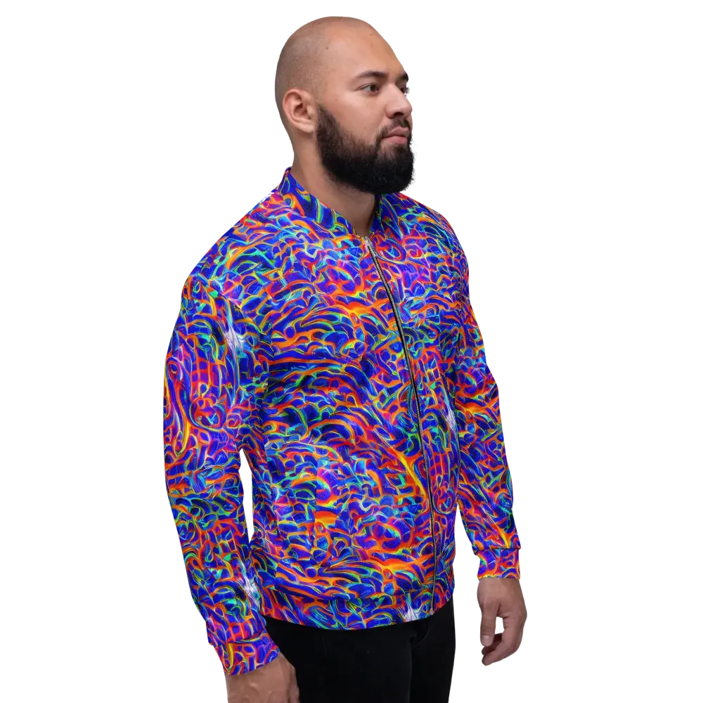 Fluorescent Fury on Bomber Jacket — Right