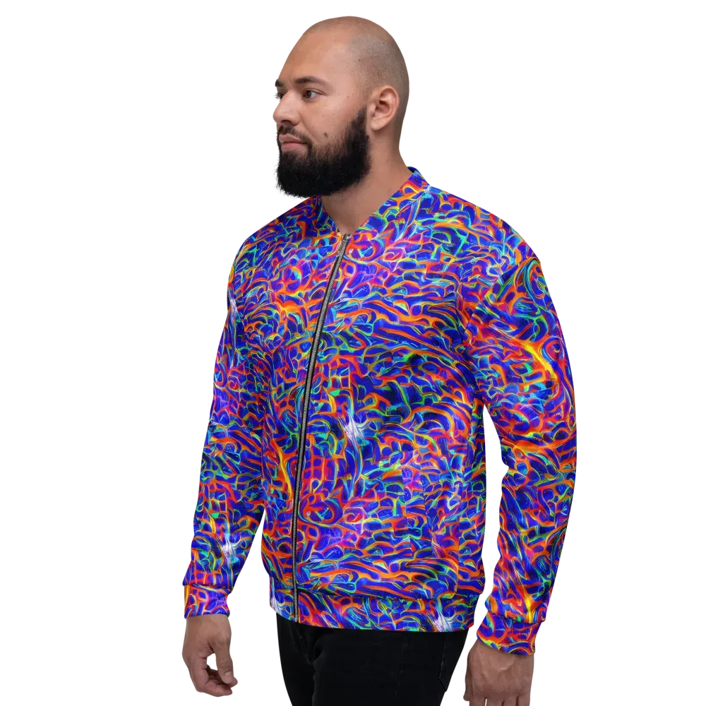 Fluorescent Fury on Bomber Jacket — Left
