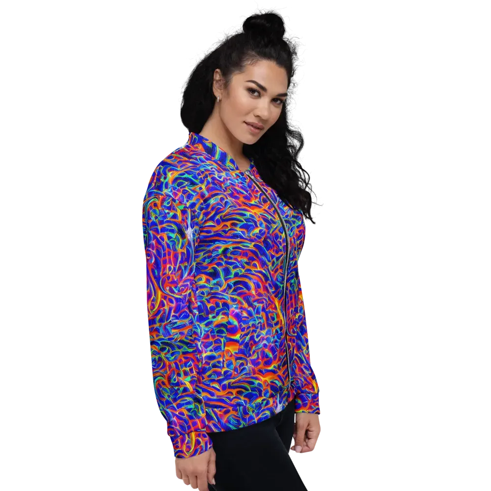 Fluorescent Fury on Bomber Jacket — Right