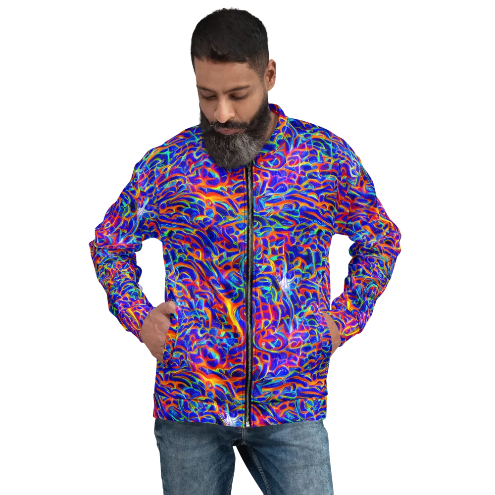 Fluorescent Fury on Bomber Jacket — Front