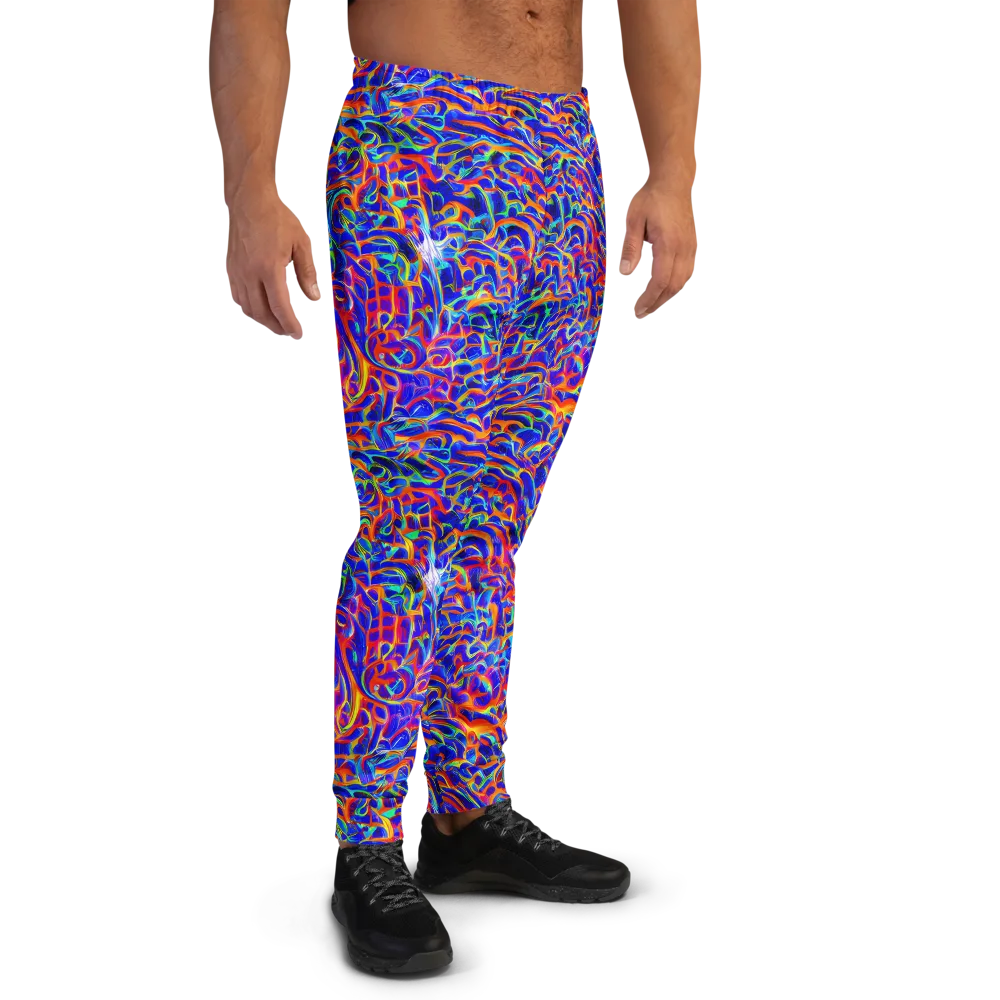 Fluorescent Fury on Men's Joggers — Right