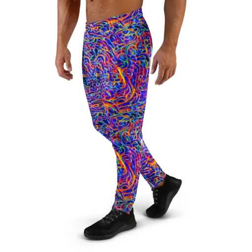 Fluorescent Fury on a Men's Joggers
