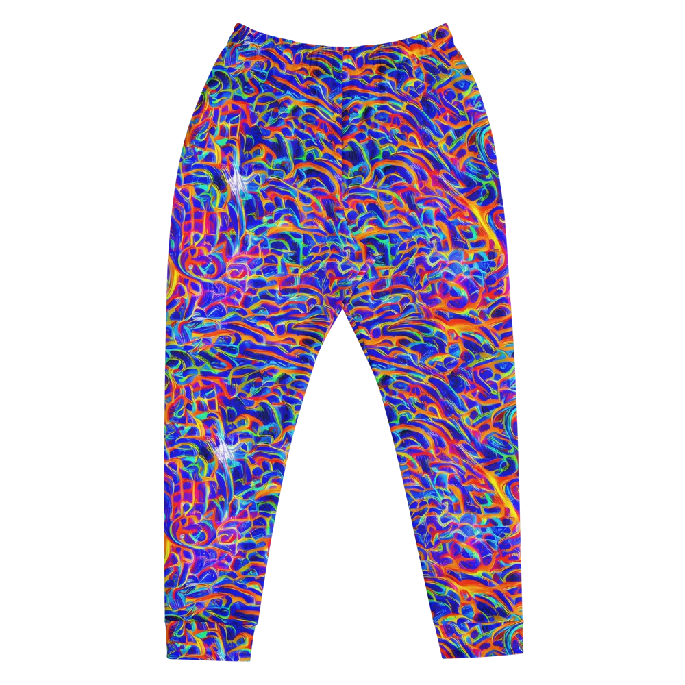 Fluorescent Fury on Men's Joggers — Front