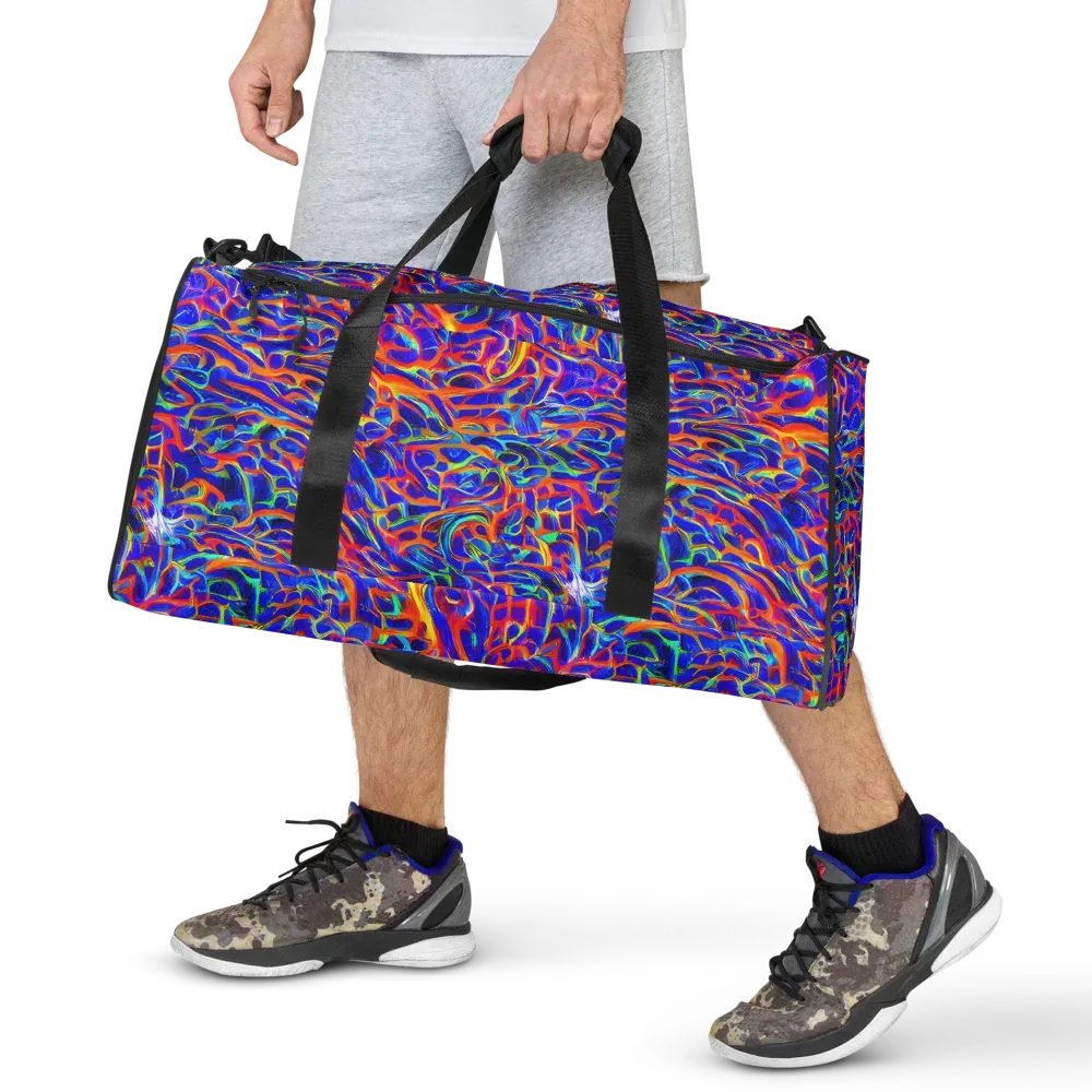 Fluorescent Fury on Duffle Bag — Front
