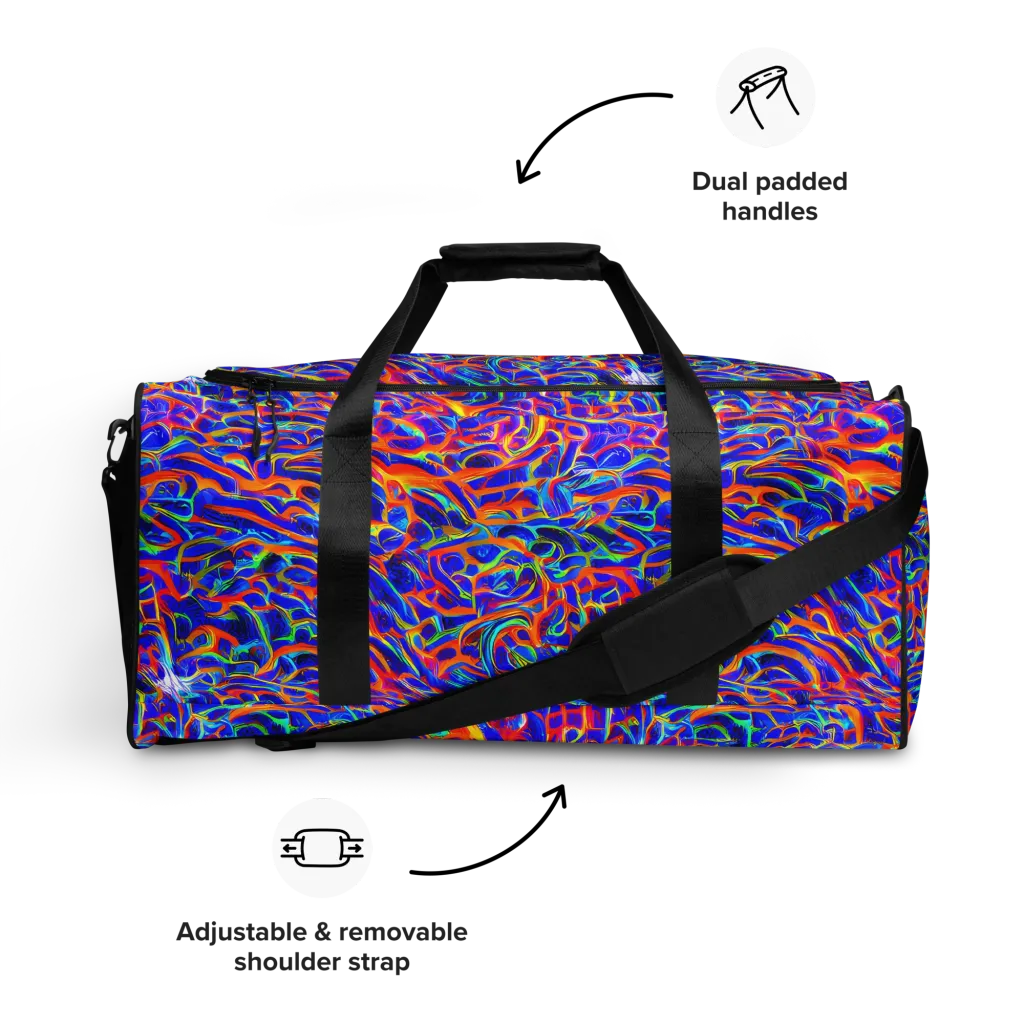 Fluorescent Fury on Duffle Bag — Front