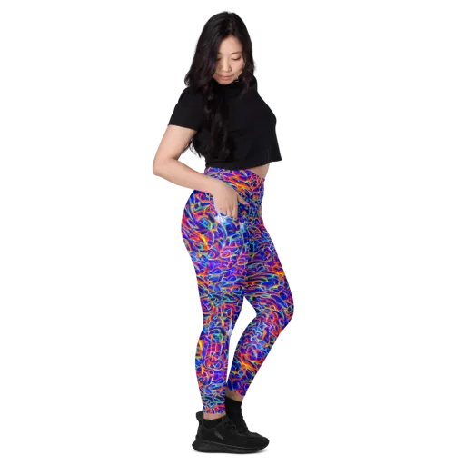 Fluorescent Fury on a Leggings with Pockets