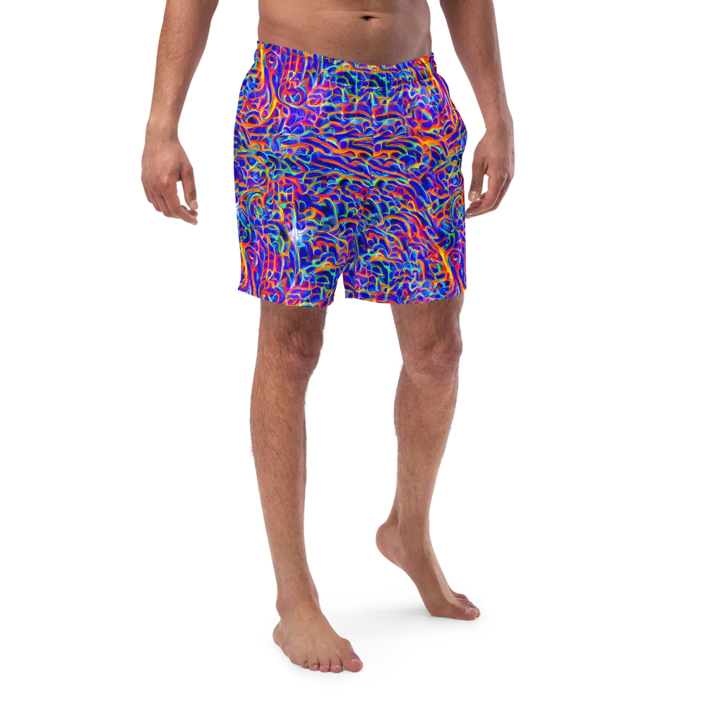 Fluorescent Fury on Swim Trunks — Front