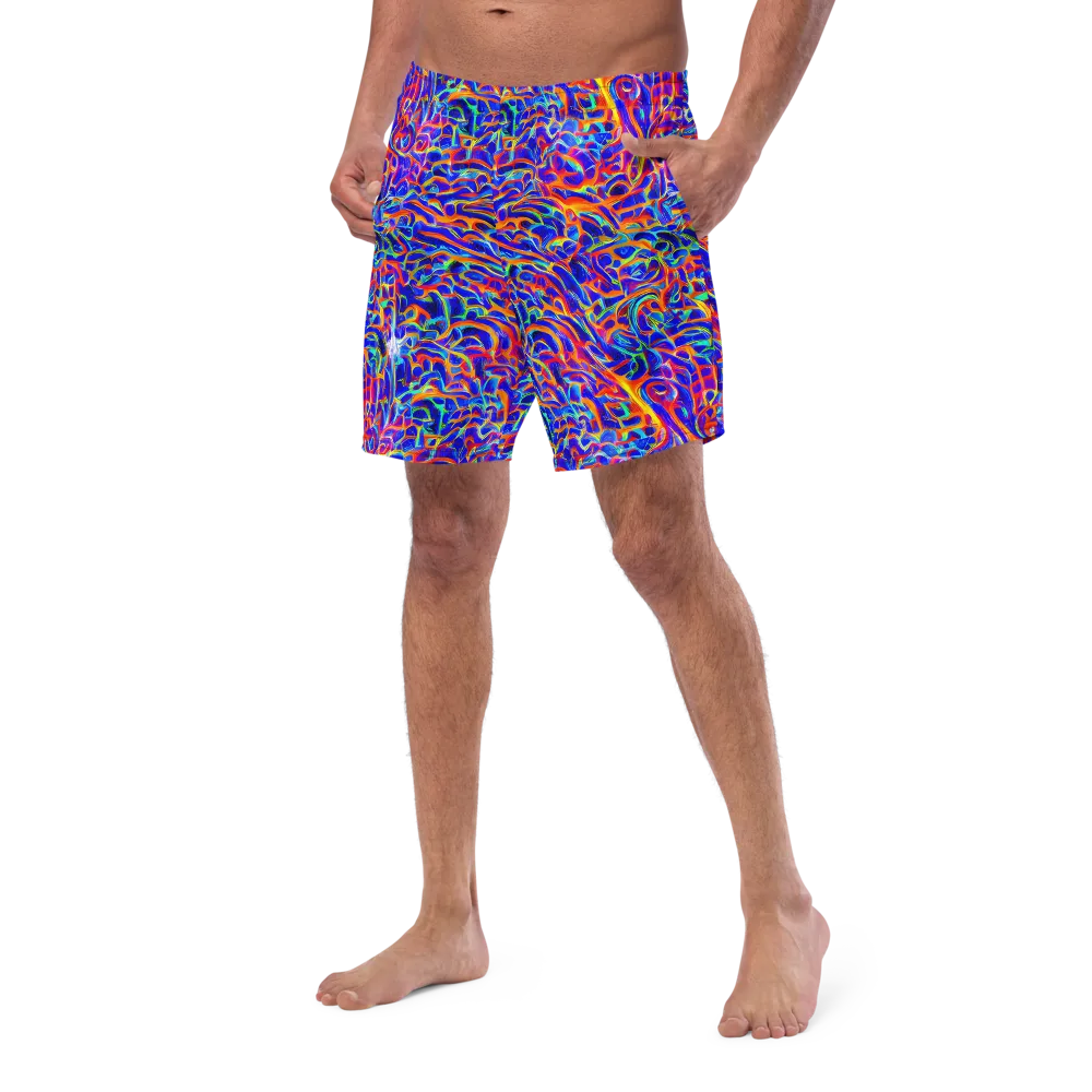 Fluorescent Fury on Swim Trunks — Left Front