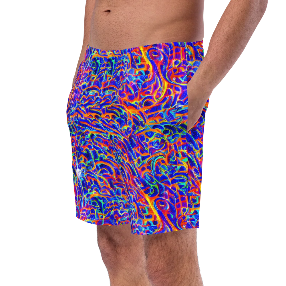 Fluorescent Fury on Swim Trunks — Left Front