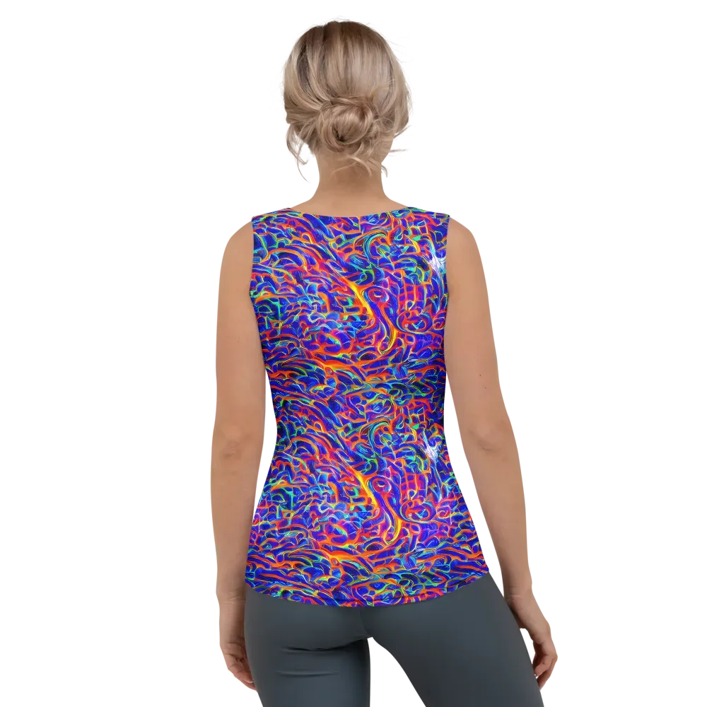 Fluorescent Fury on Women's Tank Top — Back