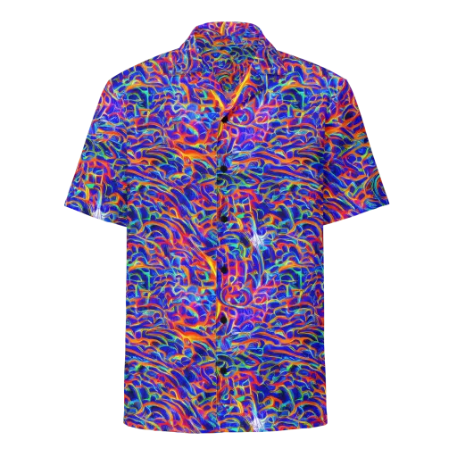 Fluorescent Fury on a Button Shirt