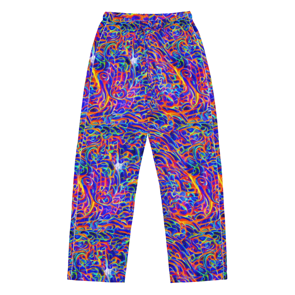 Fluorescent Fury on Women's Pajama Pants — Front