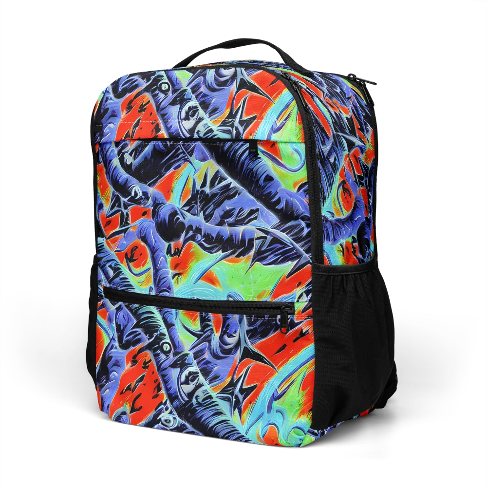 The Electric Wild on Utility Backpack — Left Front