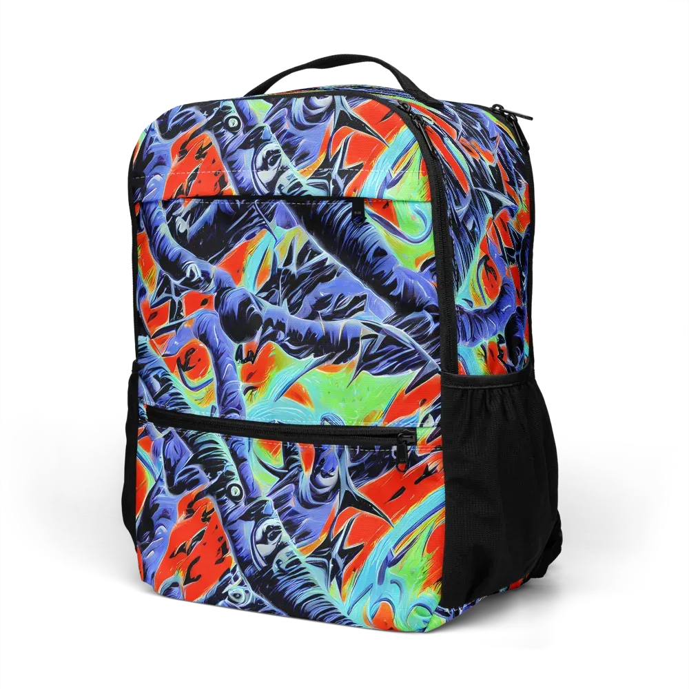 The Electric Wild on Utility Backpack — Left Front