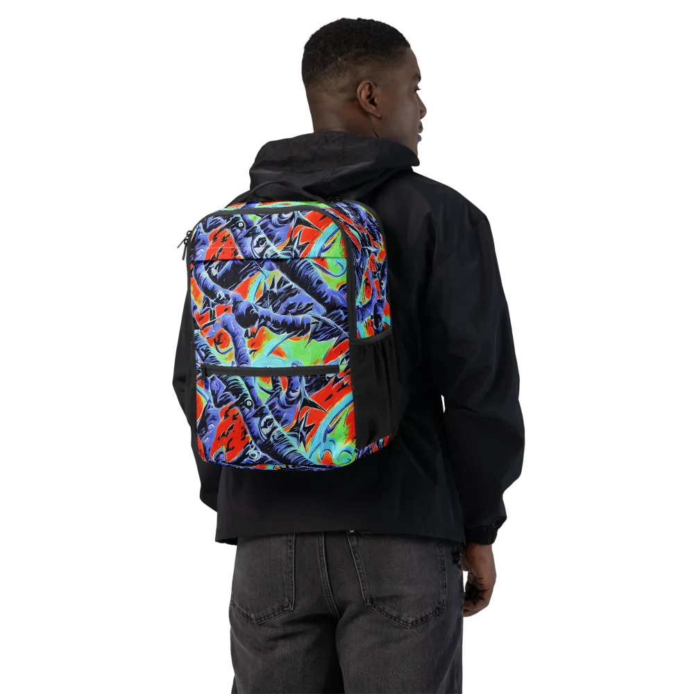 The Electric Wild on Utility Backpack — Back