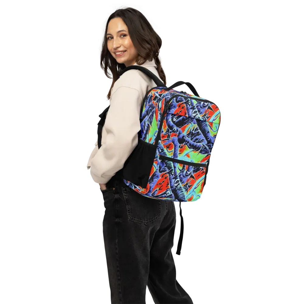 The Electric Wild on Utility Backpack — Back