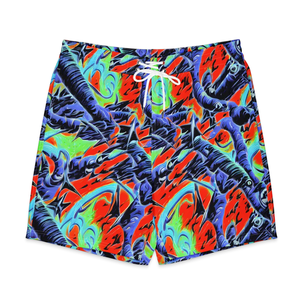 The Electric Wild on Men's Board Shorts — Front