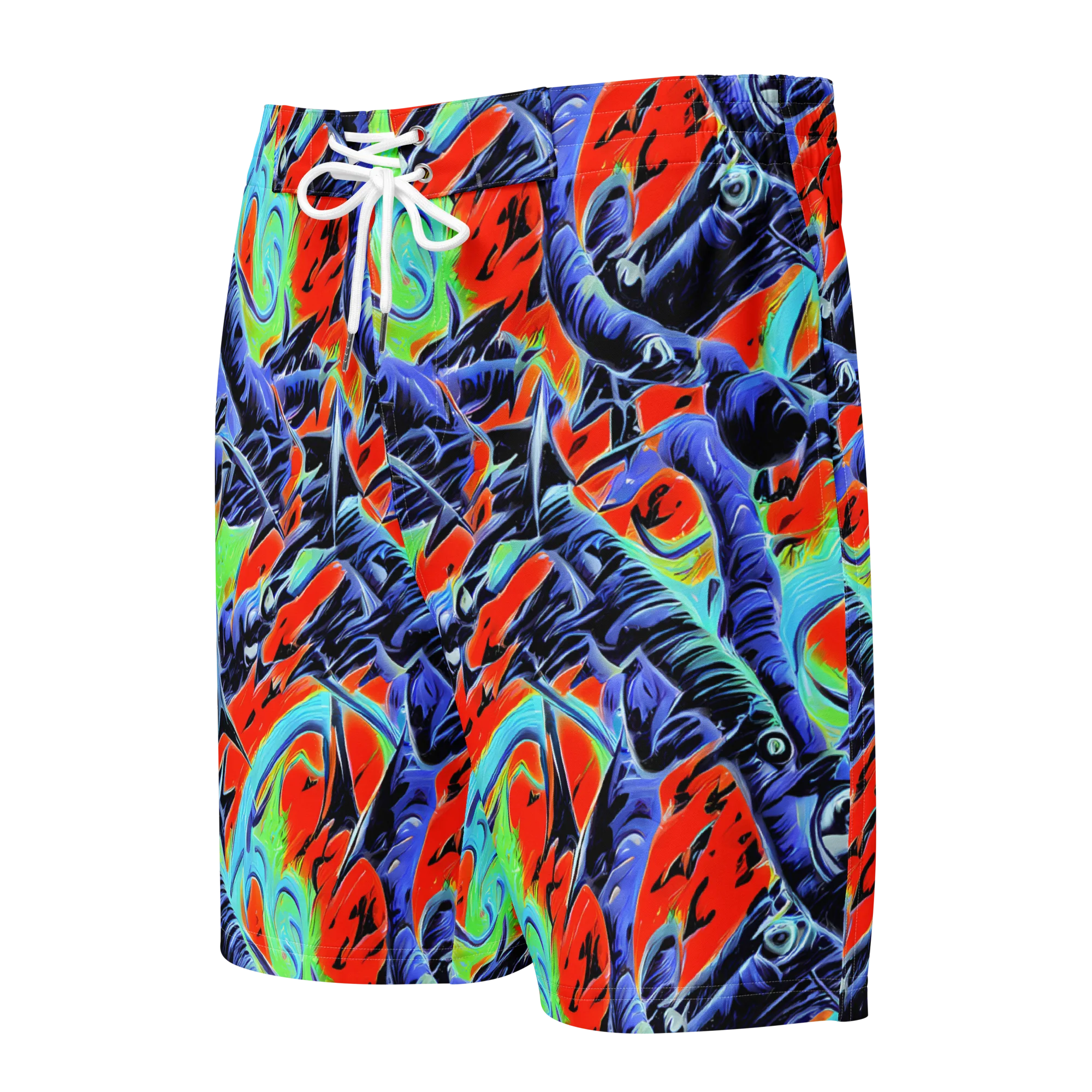 The Electric Wild on Men's Board Shorts — Front