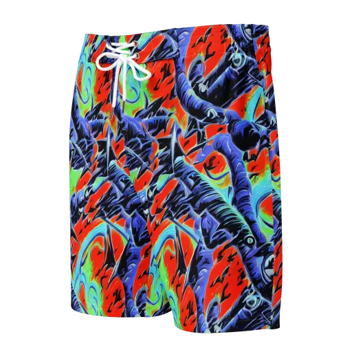 The Electric Wild on a Men's Board Shorts