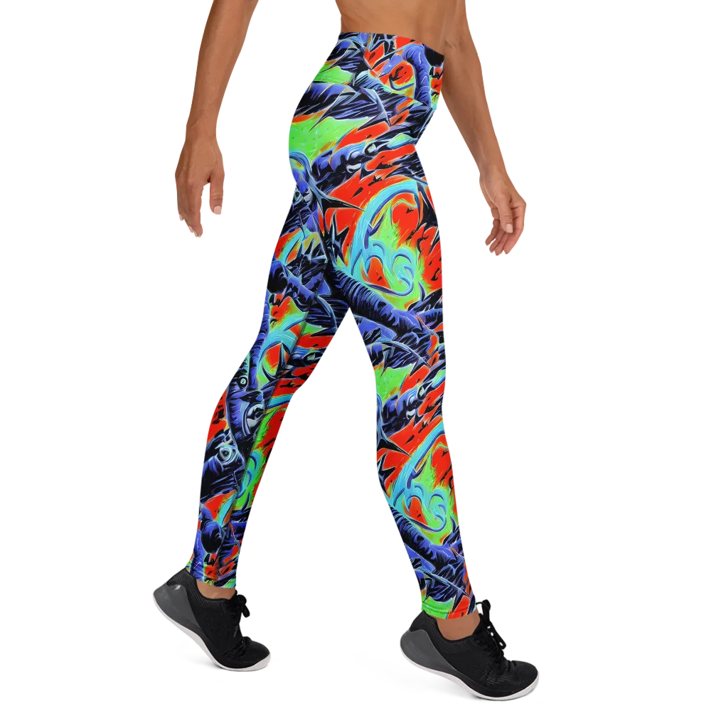 The Electric Wild on Yoga Leggings — Right