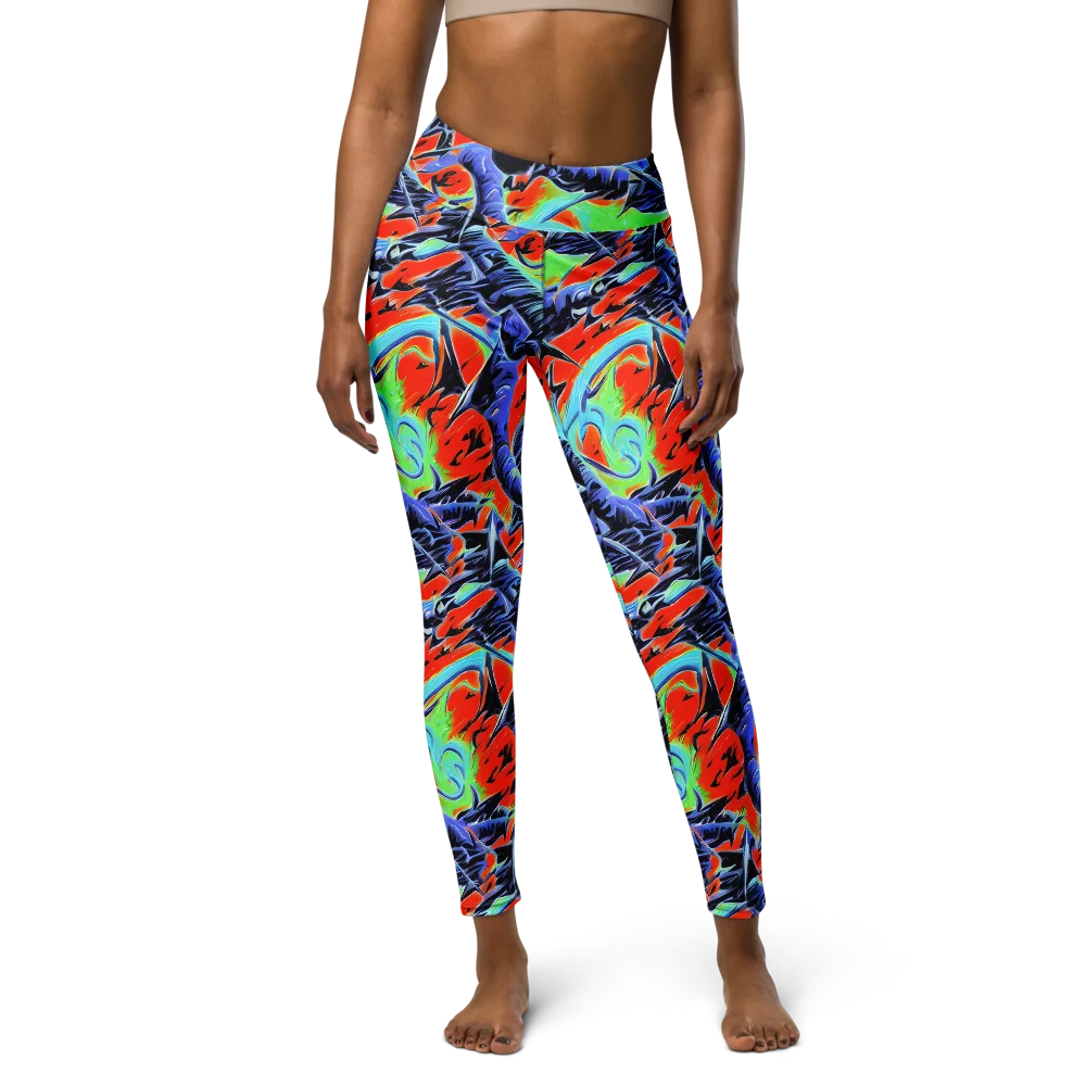 The Electric Wild on Yoga Leggings — Front