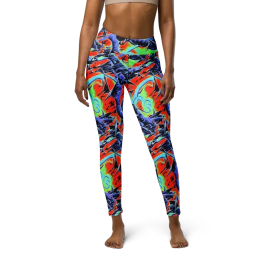 The Electric Wild on a Yoga Leggings