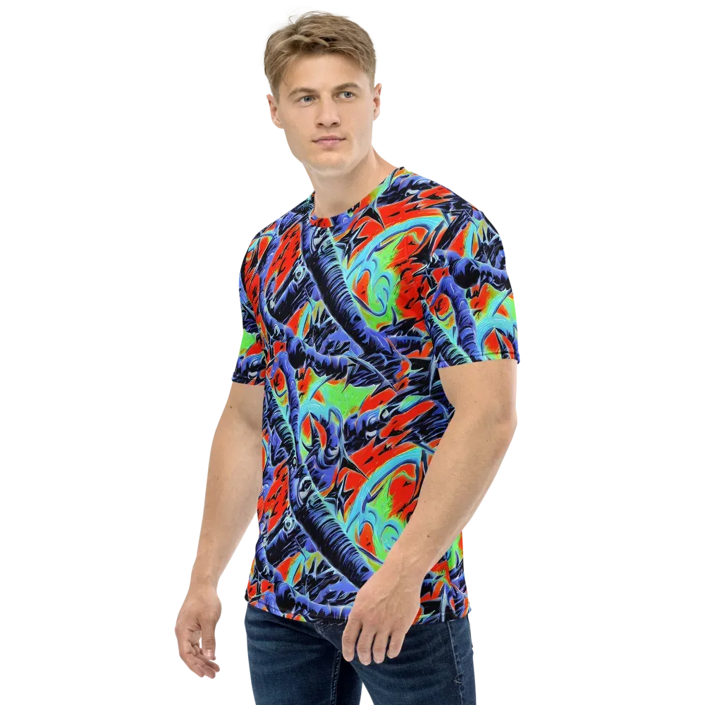 The Electric Wild on Men's Crew Neck T-Shirt — Left