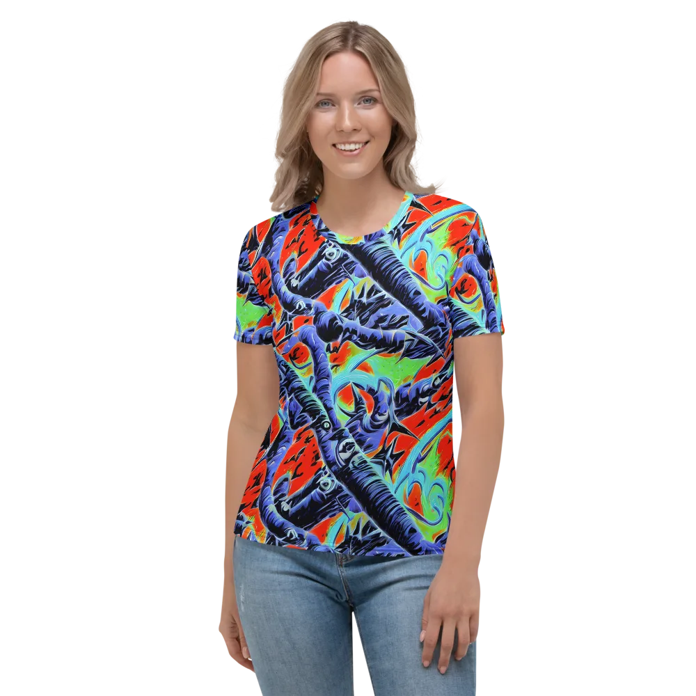 The Electric Wild on Women's Crew Neck T-Shirt — Front