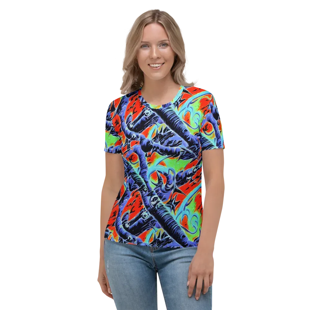 The Electric Wild on Women's Crew Neck T-Shirt — Front