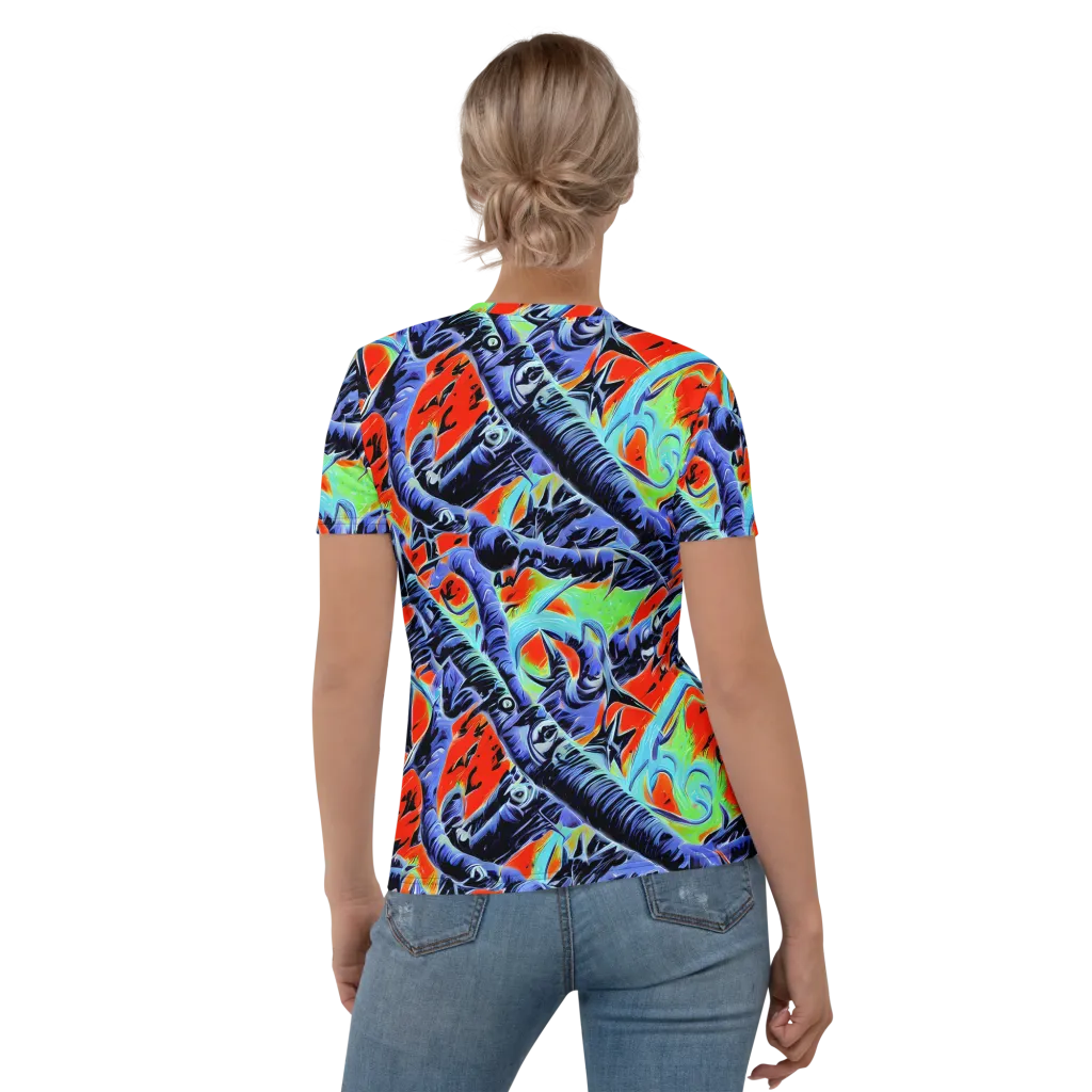 The Electric Wild on Women's Crew Neck T-Shirt — Back