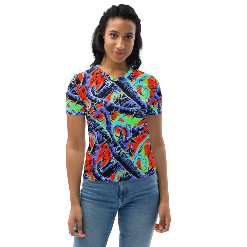 The Electric Wild on Women's Crew Neck T-Shirt — Front