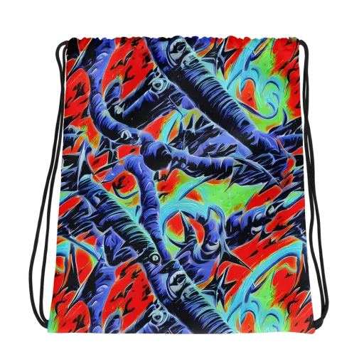 The Electric Wild on a Drawstring Bag