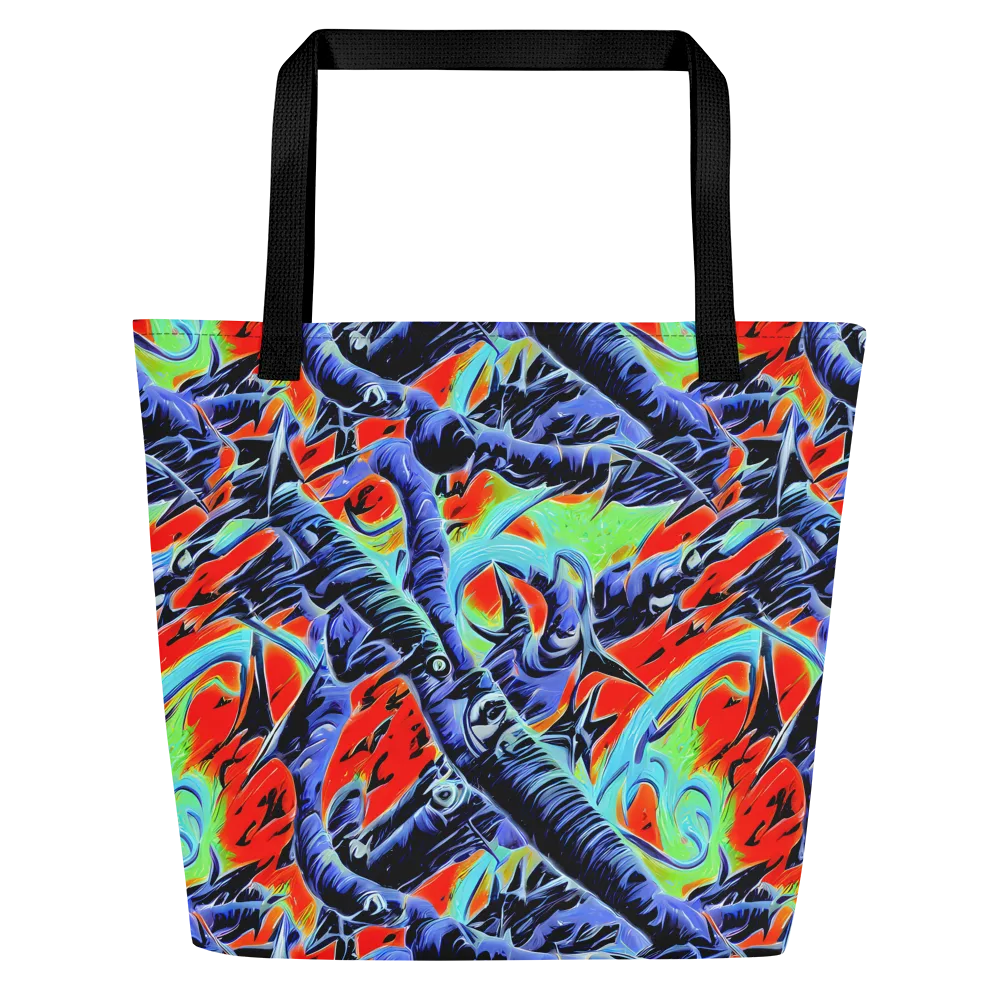 The Electric Wild on Large Tote Bag W/ Pocket — Front