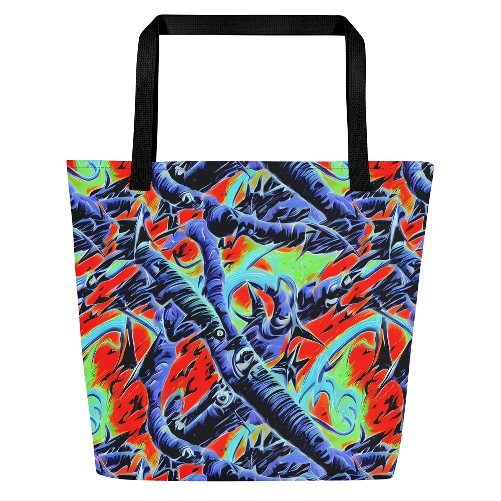 The Electric Wild on Large Tote Bag W/ Pocket — Front