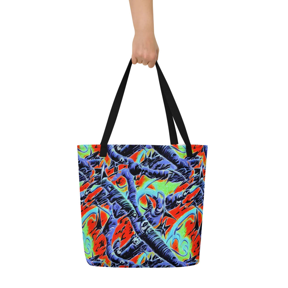 The Electric Wild on Large Tote Bag W/ Pocket — Front