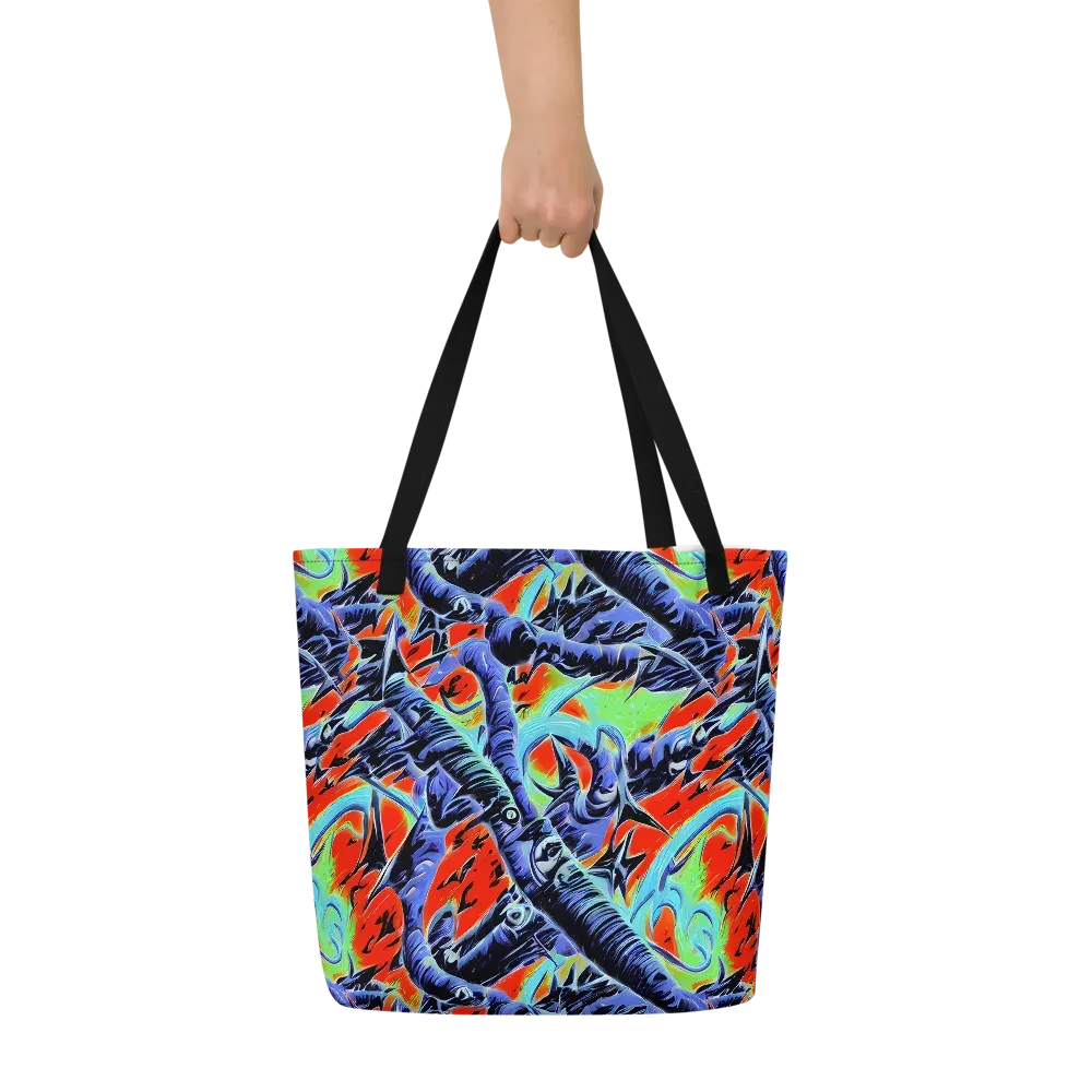 The Electric Wild on Large Tote Bag W/ Pocket — Front