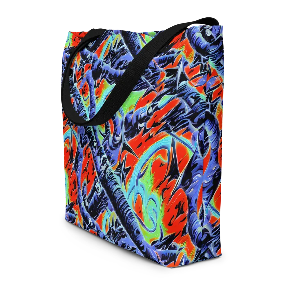 The Electric Wild on Large Tote Bag W/ Pocket — Front