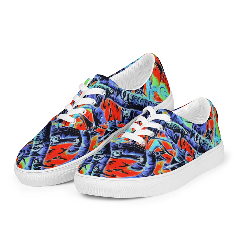 The Electric Wild on Men's Lace-Up Canvas Shoes — Left Front