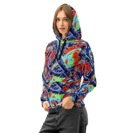 The Electric Wild on a Cotton Hoodie