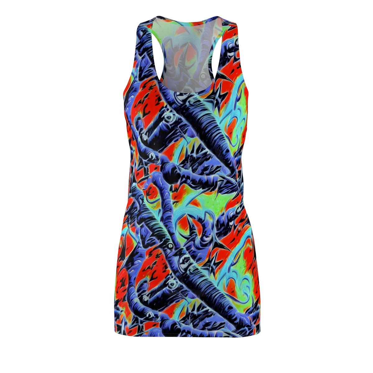 The Electric Wild on Racerback Dress — Front