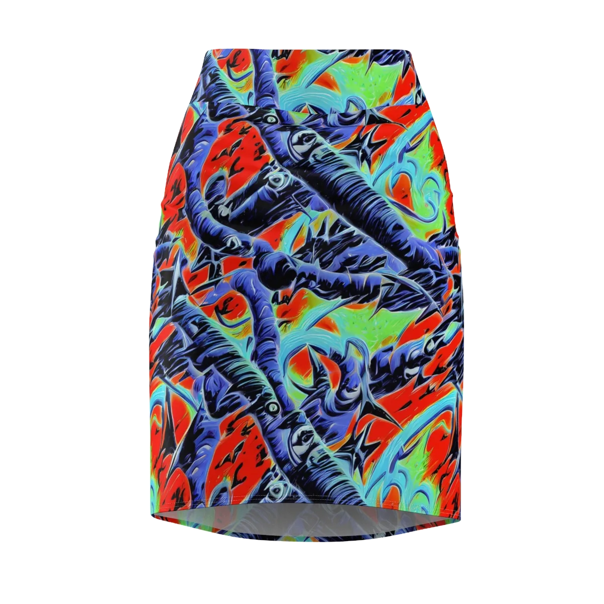 The Electric Wild on Pencil Skirt — Front