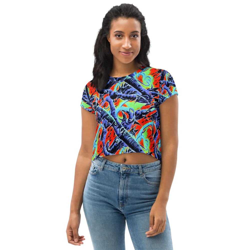 The Electric Wild on Crop Tee — Front
