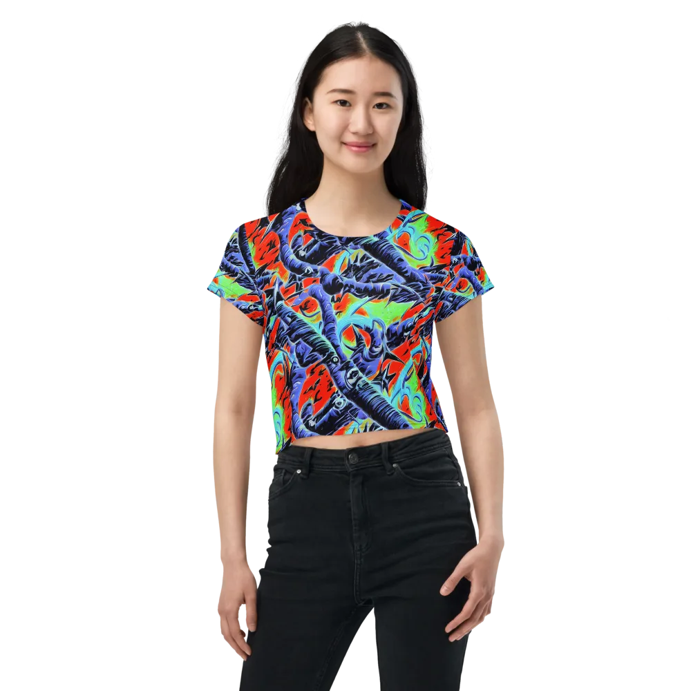 The Electric Wild on Crop Tee — Front