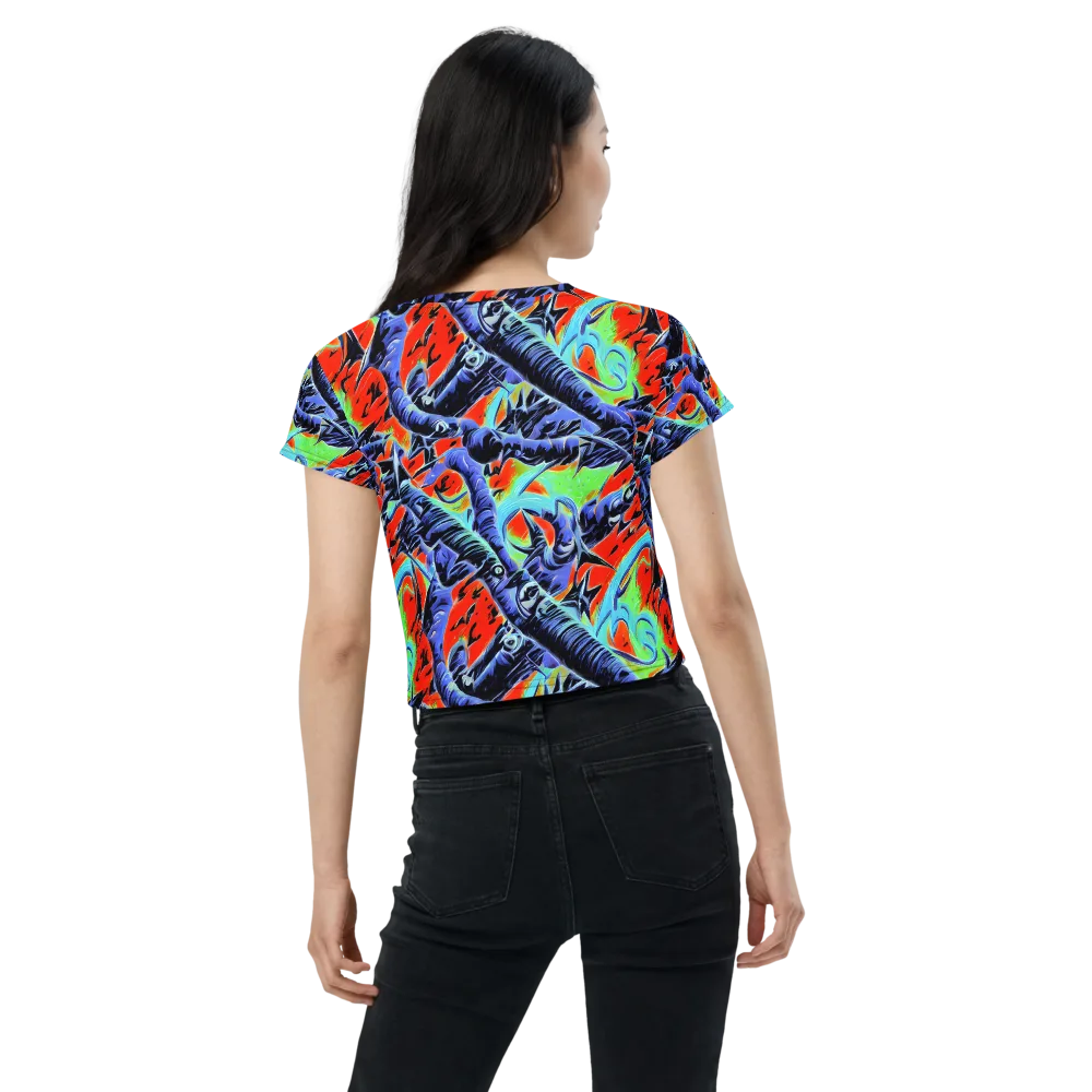 The Electric Wild on Crop Tee — Back