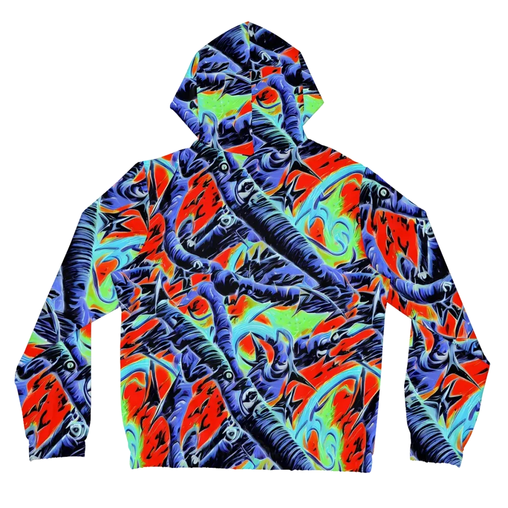 The Electric Wild on Women's Full-Zip Hoodie — Back
