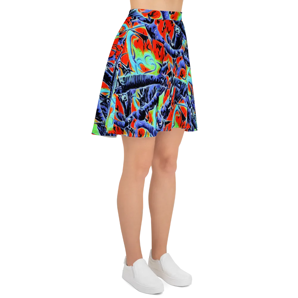 The Electric Wild on Skater Skirt — Right