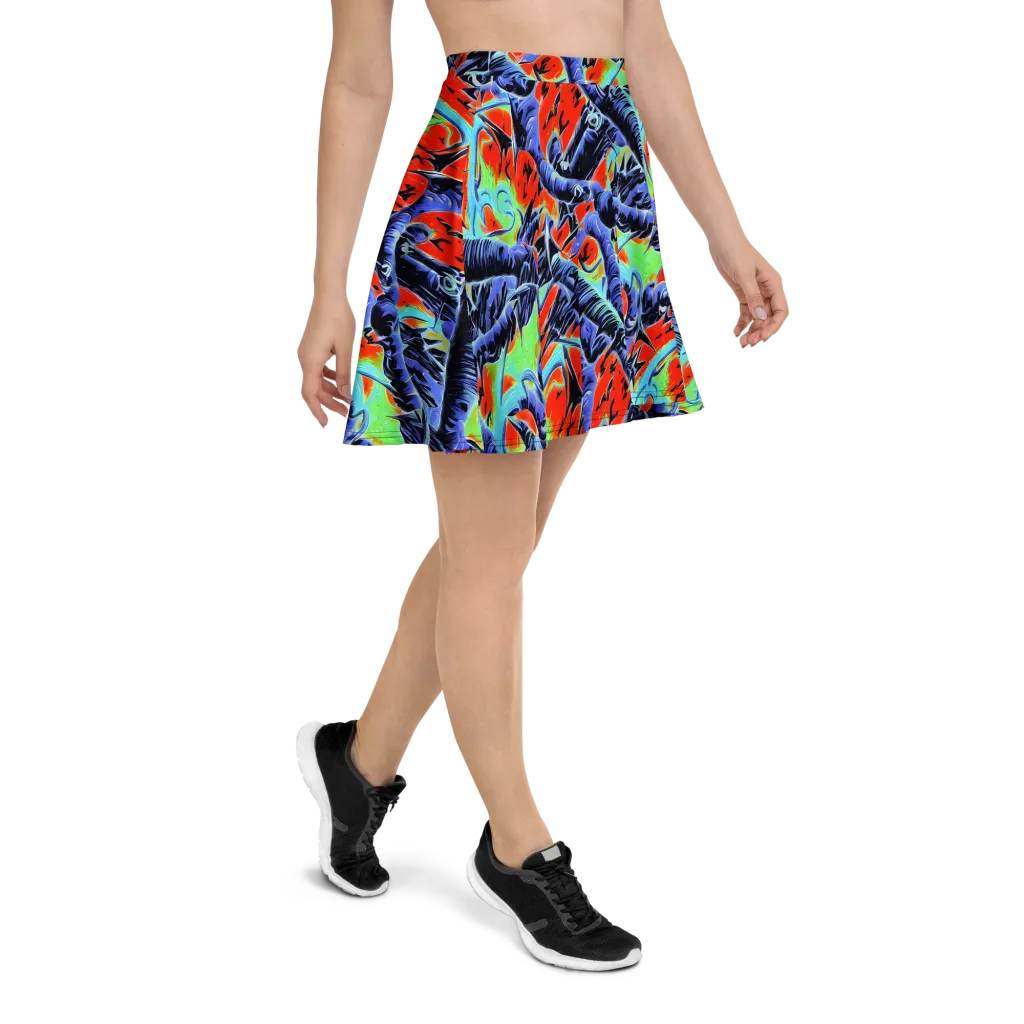 The Electric Wild on Skater Skirt — Right